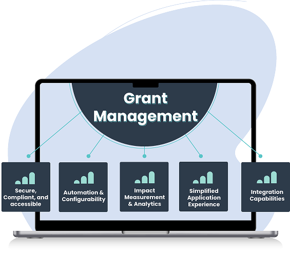 Grant management software page illustration